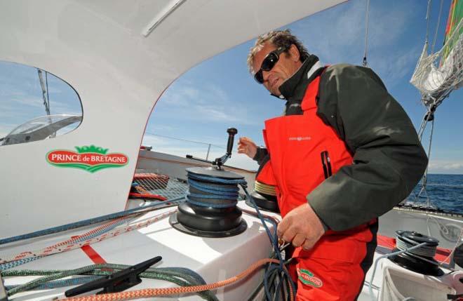 navigation sur le Maxi80 Prince de Bretagne ©  Marcel Mochet
